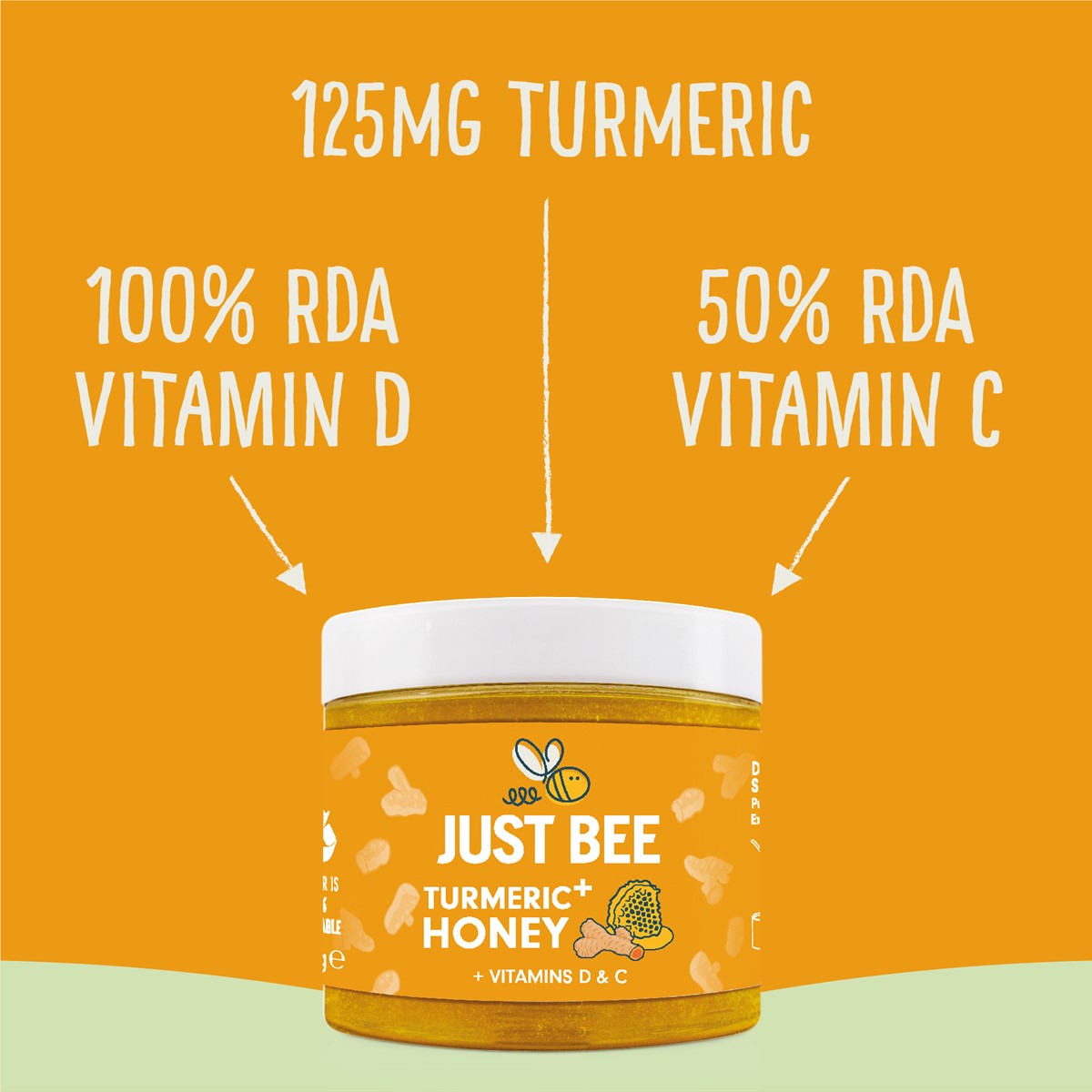 Turmeric+ Honey with Turmeric, Vitamins D & C Bulkpack (6x260g)